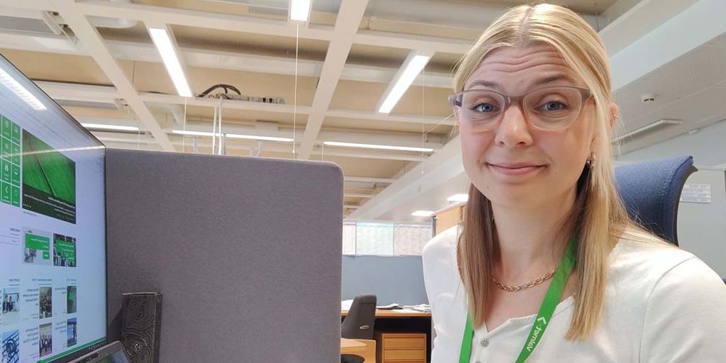 Karoliina Parviainen who works as a trainee as part of Valmet's Project Professional Trainee Program 2024. 
