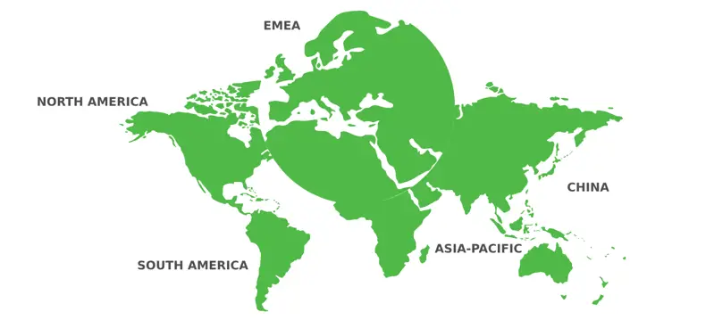 Map of Valmet business areas