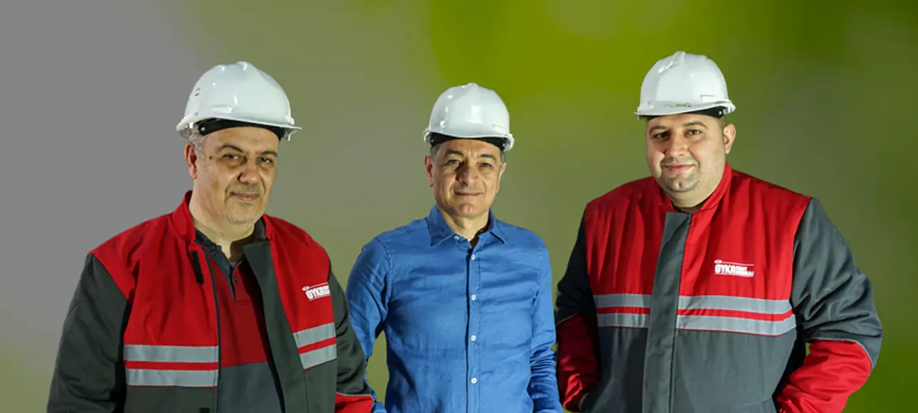 From left: Özgür Barış Özdemir from OYKa; Hamit Demir from Valmet; Cem Kaan Bilge from OYKA