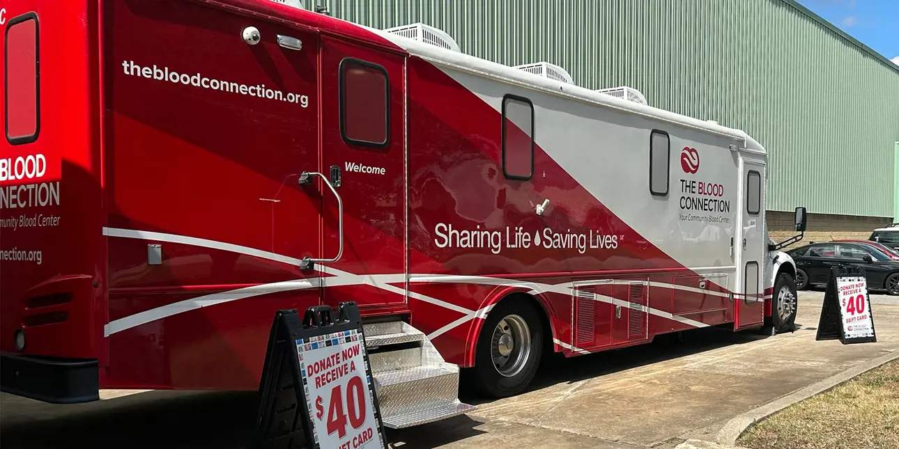 Valmet employees participating in two successful blood drives, demonstrating the company's commitment to community support.