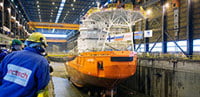 采用维美德的自动化系统的新型多用途破冰应急救援船在Arctech赫尔辛基船厂下水