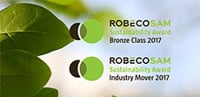 Valmet receives the Bronze Class and Industry Mover Sustainability Award 2017 in RobecoSAM’s sustainability assessment